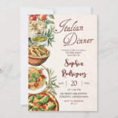 Italian Dinner Party Invitation 招待状 (正面)