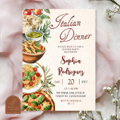 Italian Dinner Party Invitation 招待状