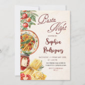 Italian Dinner Party Invitation 招待状 (正面)