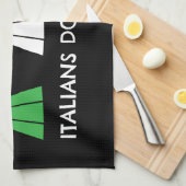Italian do it better Moka Pot Coffee humor キッチンタオル (四つ折り)