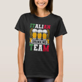 Italian Drinking Team Beer Day Tシャツ (正面)