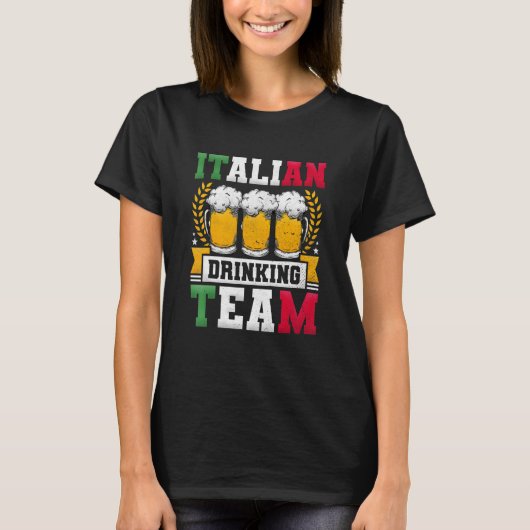 Italian Drinking Team Beer Day Tシャツ (正面)
