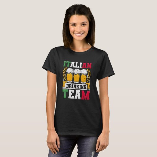 Italian Drinking Team Beer Day Tシャツ (正面フル)