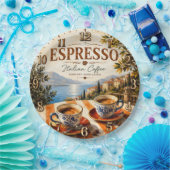Italian Espresso Coffee ペーパープレート (パーティー)