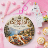 Italian Espresso Coffee ペーパープレート (パーティー)