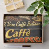 Italian Espresso Coffee Poster Decoupage 薄葉紙 (ギフト)