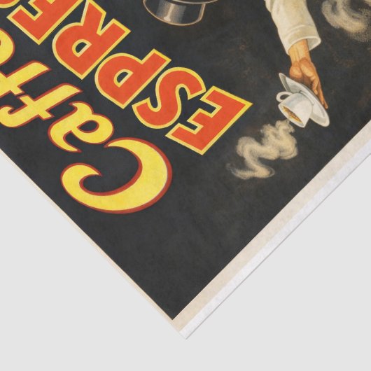 Italian Espresso Coffee Poster Decoupage 薄葉紙 (詳細)