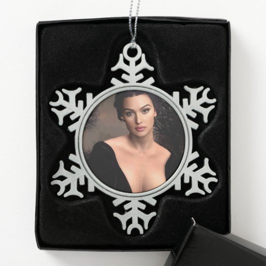 Italian Fall snowflake ornament スノーフレークピューターオーナメント (ボックス)