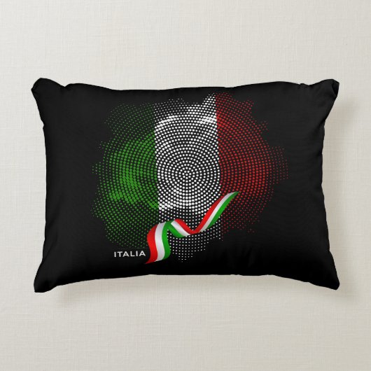 Italian flag アクセントクッション (正面)