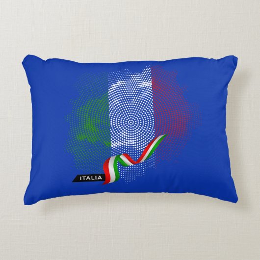 Italian flag アクセントクッション (正面)