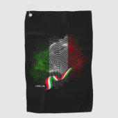 Italian flag ゴルフタオル (正面)