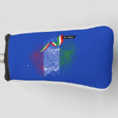 Italian flag ゴルフヘッドカバー (正面)