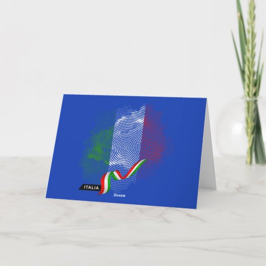 Italian flag サンキューカード (裏面)