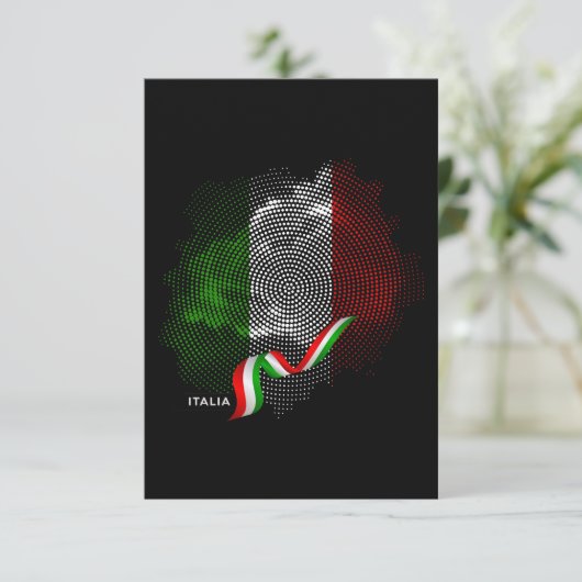 Italian flag サンキューカード (スタンド正面)