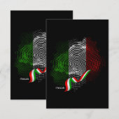 Italian flag サンキューカード (正面/裏面)