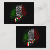 Italian flag ノートカード (正面/裏面)