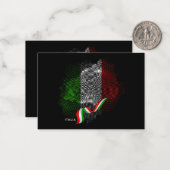 Italian flag ノートカード (正面/裏面インサイチュ)