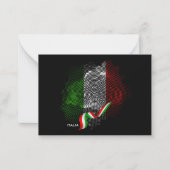 Italian flag ノートカード (正面)