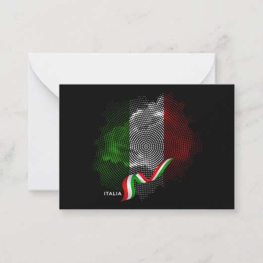 Italian flag ノートカード (正面)