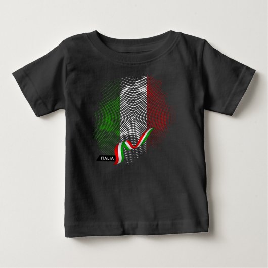 Italian flag ベビーTシャツ (正面)