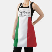 Italian Flag Chef Nonno Funny Gift エプロン (インサイチュ)