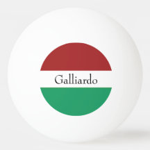 Italian Flag Colors Surname Name Custom 