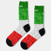 Italian Flag Design ソックス (左)