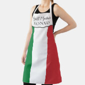 Italian Flag Grill Master Nonno Funny Gift エプロン (インサイチュ)