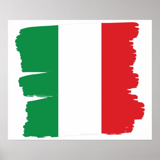 Italian Flag Italy Poster ポスター (正面)