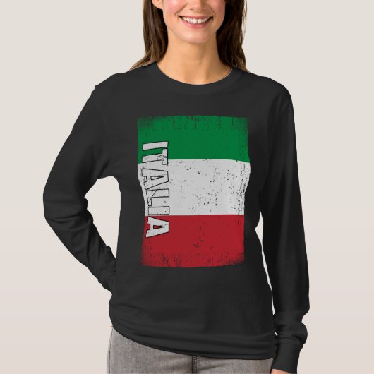 Italian Flag Italy Tシャツ (正面)