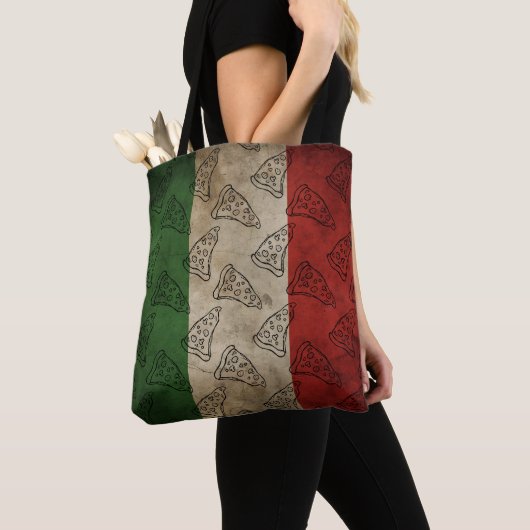 Italian Flag / Pizza Tote トートバッグ (クローズアップ)