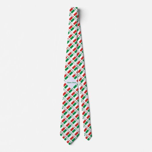 Italian Flag Republic Day Pride Personalized Gift ネクタイ (正面)