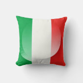 Italian Flag Throw Pillow  クッション (正面)