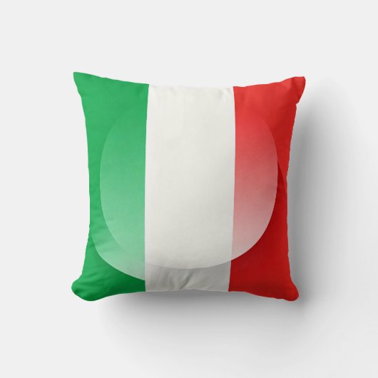 Italian Flag Throw Pillow  クッション (正面)