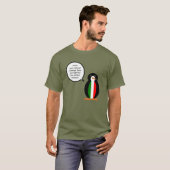 Italian Flag Wildlife Penguin Personalized Gift Tシャツ (正面フル)