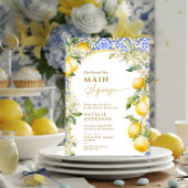 Italian Floral Lemon Main Squeeze Bridal Shower 招待状