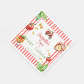 Italian Food Baby Shower Holy Cannoli スタンダードランチョンナプキン (角)