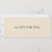 Italian Food Gift Certificate 招待状 (裏面)