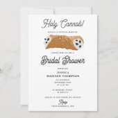 Italian Food Holy Cannoli Bridal Shower Wedding 招待状 (正面)