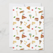 Italian Food Holy Cannoli Bridal Shower Wedding 招待状 (裏面)