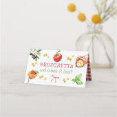 Italian Food Holy Cannoli Party Table Place Card プレイスカード (裏面)