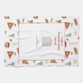 Italian Food Pizza Pasta Tiramisu Nonna Recipes キッチンタオル (横)