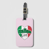 Italian Girl ラゲッジタグ (正面縦)