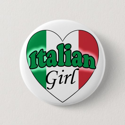 Italian Girl 缶バッジ (正面)