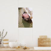 Italian gondola boat in Venice photograph print ポスター (キッチン)
