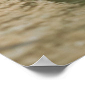 Italian gondola boat in Venice photograph print ポスター (角)