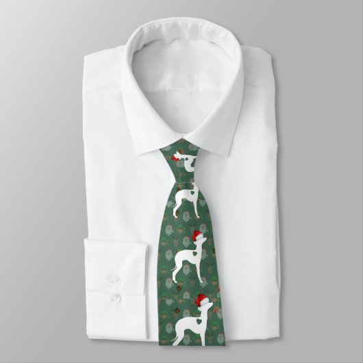 Italian Greyhound Christmas Mens Tie ネクタイ (タイ)