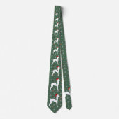 Italian Greyhound Christmas Mens Tie ネクタイ (正面)