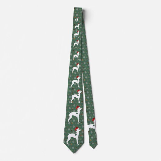 Italian Greyhound Christmas Mens Tie ネクタイ (正面)