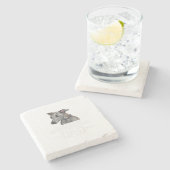 Italian Greyhound Dad Dog Lover Fars Day Gift ストーンコースター (横)